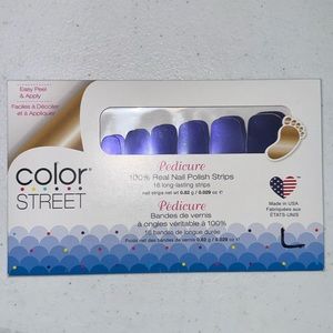 Color Street nail strips PEDICURE SET